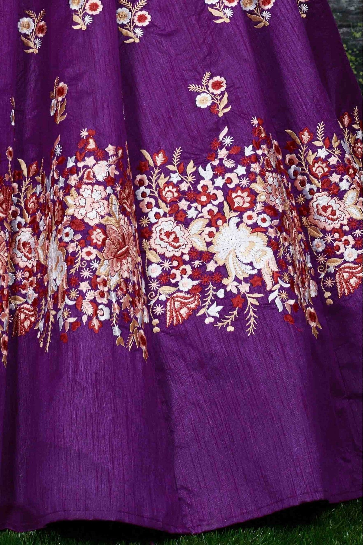 Purple Colour Banglori Silk Lehenga Choli VSLC1010009