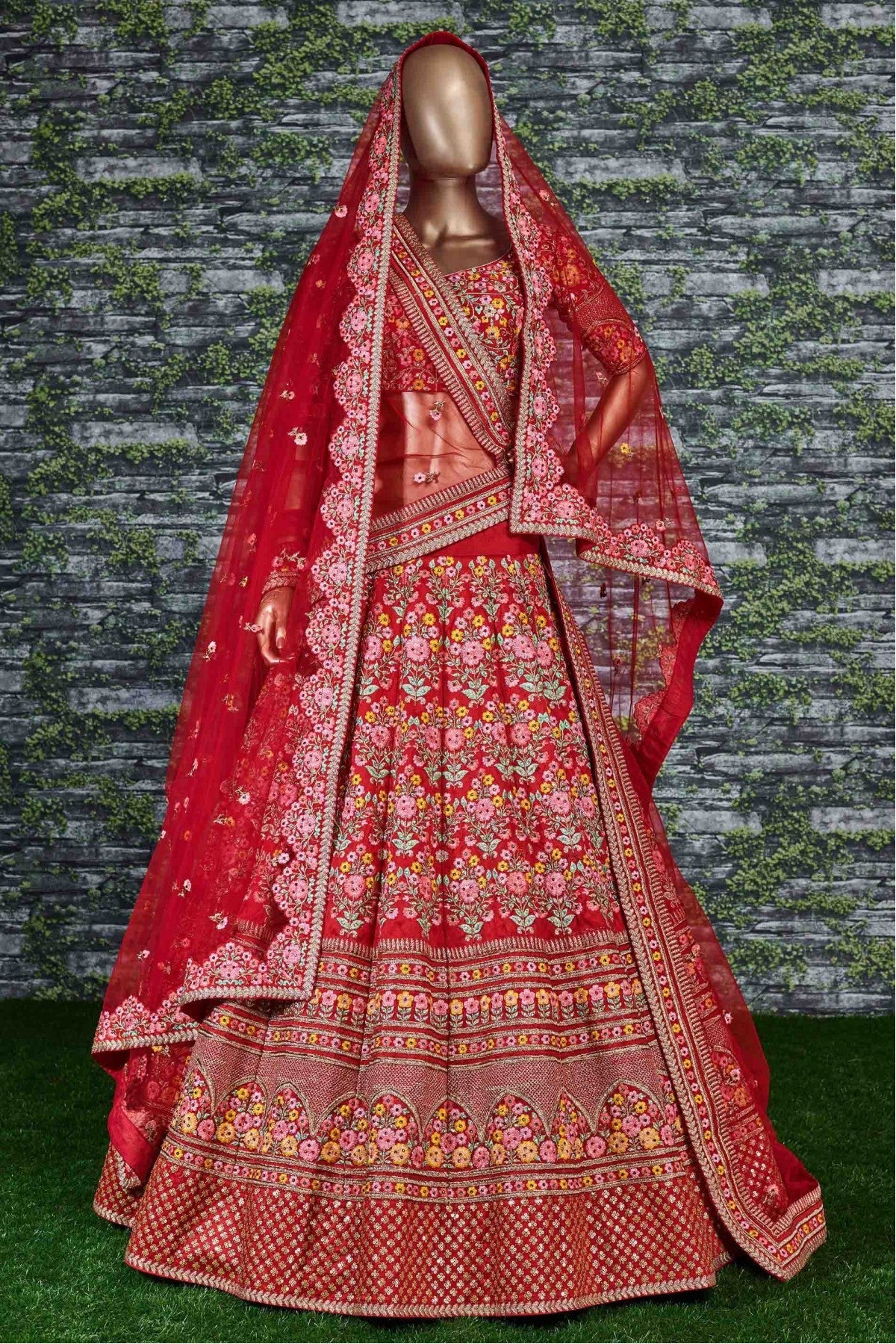 Red Colour Silk Lehenga Choli