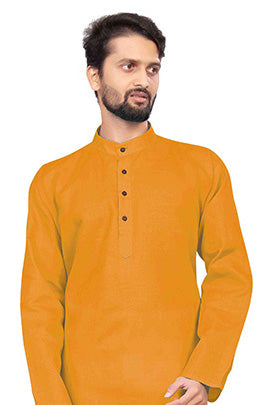 Yellow Colour Kurta Pajama In Cotton VSKP1210212